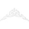 Ekena Millwork Pitch Baile Architectural Grade PVC Gable Pediment, 36"W x 16 1/2"H x 1"P (11/12) GPP036X017X100BAI - alternate 4